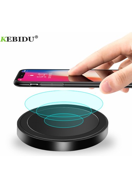 Kebıdu 5W Qi Kablosuz Şarj Cihazı iPhone x Xs Max Xr 8 Artı Hızlı Şarj Samsung S8 S9 Artı Not 9 8 USB Telefon Şarj Aleti Pedi (Yurt Dışından)