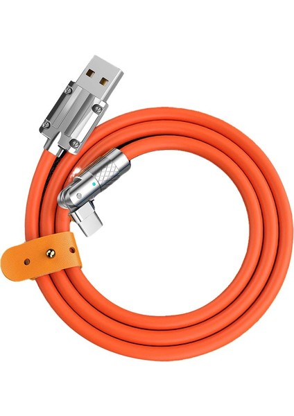 120 W 6A Süper Hızlı Şarj Sıvı Silikon Kablo C Tipi Şarj Veri Kablosu Xiaomi Huawei Samsung Çinko USB Kalın Veri Hattı 1 M (Yurt Dışından) fırsatları