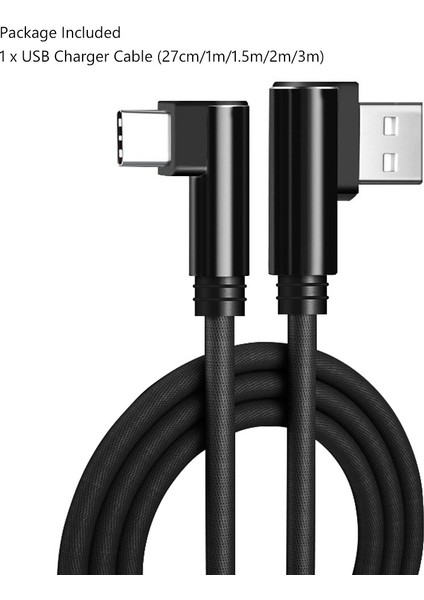 90 Derece Dirsek Mikro USB C Tipi Veri Kablosu Samsung S21 S20 Huawei Xiaomi Mı 12 Şarj Kablosu Hızlı Şarj Kablosu L Şeklinde Tel (Yurt Dışından) fiyatları