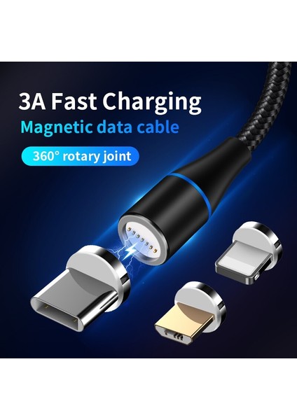 Manyetik 3A LED Işık C Tipi Telefon Kablosu Için Huawei P50 P40 P30 P20 Pro Mate 40 30 20 Pro Onur 50 30 20 Qc 3.0 Tip C USB Kablosu (Yurt Dışından) indirimleri