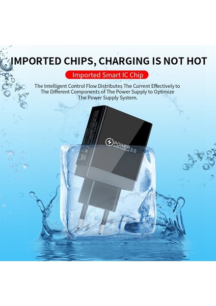 5V 3A USB Şarj Aleti Hızlı Şarj 3.0 Dijital Ekran Hızlı Şarj Duvar Telefonu Şarj Cihazı iPhone 1312 Pro Xiaomi Samsung Huawei (Yurt Dışından) fırsatları