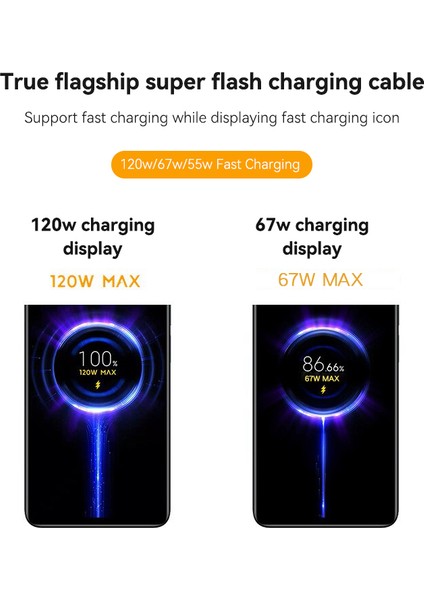 Xiaomi Orijinal USB C Tipi Kablo 120W Şarj Cihazı Turbo Hızlı Şarj Mi 13 12T Pro 12 S 11 Ultra Poco F3 Redmi Note 10 Black Shark 5 (Yurt Dışından) fiyatları