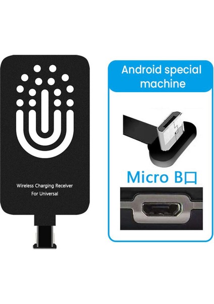 Evrensel Kablosuz Şarj Alıcısı Telefon Şarj Cihazı USB Tipi C Şarj Standı Için Huawei P20 Pro P10 Artı Xiaomi Şarj Adaptörü (Yurt Dışından)