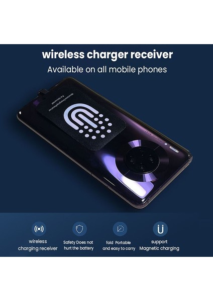Evrensel Kablosuz Şarj Alıcısı Telefon Şarj Cihazı USB Tipi C Şarj Standı Için Huawei P20 Pro P10 Artı Xiaomi Şarj Adaptörü (Yurt Dışından) fiyatları