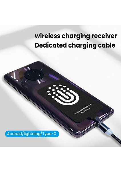 Evrensel Kablosuz Şarj Alıcısı Telefon Şarj Cihazı USB Tipi C Şarj Standı Için Huawei P20 Pro P10 Artı Xiaomi Şarj Adaptörü (Yurt Dışından) modelleri