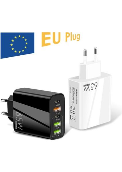 65W USB C Tipi Şarj Cihazı USB Hızlı Şarj 3.0 5 Bağlantı Noktalı Cep Telefonu Hızlı Pd Şarj Adaptörü iPhone 14 13 12 Pro Samsung Xiaomi (Yurt Dışından) indirimleri
