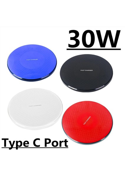 30W Kablosuz Şarj Cihazı iPhone 13 12 11 x Xr Xs 8 Artı Hızlı Kablosuz Şarj Samsung Xiaomi Huawei Cep Telefonu Qi Şarj Cihazları (Yurt Dışından)