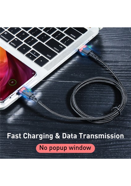 Uslıon 3m Tip C USB Kablosu 3A Hızlı Şarj USB C Veri Kablo Kordonu Samsung Galaxy S8 S9 Artı Redmi Cep Telefonu Şarj Aleti Kablosu (Yurt Dışından) modelleri
