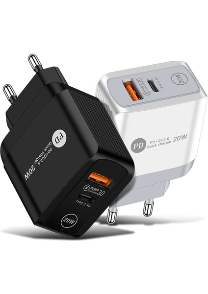 Gtwın Pd 20W Uyumlu Qc 3.0 Hızlı Şarj Cep Telefonu Şarj Cihazı Ab/abd/ingiltere Tak Hızlı Şarj Siyah iphone 12 Pro (Yurt Dışından) fiyatları