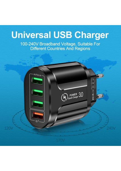 Aosexi USB Şarj Aleti Hızlı Şarj Cihazı 3.0 Qc3.0 48W Telefon Şarj Cihazı iPhone 11 12 13 Samsung Xiaomi Hızlı Şarj USB (Yurt Dışından) indirimleri