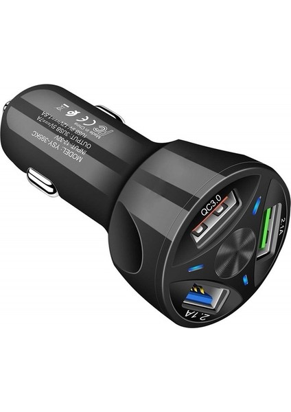 Gu 3 Portlu USB Araç Hızlı Şarj Cihazı Dc 12-24V Çok Portlu 1.1A/2A/2.1A Aydınlatma Ekran Şarj Standı Braketi (Yurt Dışından) fırsatları