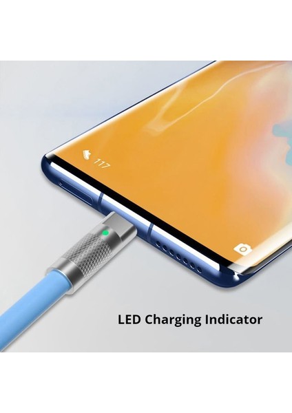 USB C Kablosu Hızlı Şarj Kablosu Tip C Cep Telefonları Şarj Cihazı Cep Telefonu USB Süper Hızlı Şarj 120 W Silikon Kapak Çinko Alaşımı (Yurt Dışından) fırsatları