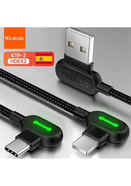 Mcdodo 3A USB C Tipi Kablo Mikro USB Hızlı Şarj Telefon Şarj Cihazı Veri Kablosu iPhone 13 12 11 Pro Max 8 7 Huawei Xiaomi Samsung (Yurt Dışından)