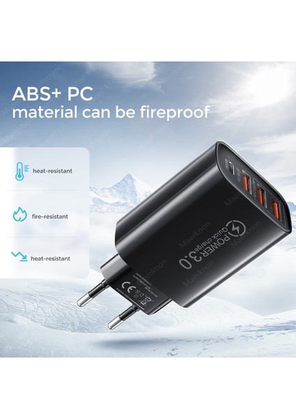 48W USB Şarj Cihazı Hızlı Şarj 3.0 Tip C Pd iPhone 12 13 Için Hızlı Şarj Xiaomi Samsung Duvar Cep Telefonu Şarj Cihazı Ab/abd Tak (Yurt Dışından) fiyatları