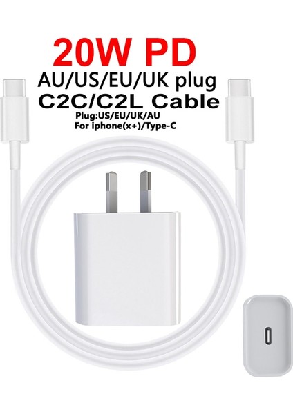 Ab Duvar Şarjı USB Tip C Hızlı Şarj Taşınabilir Hızlı USB Seyahat Şarj Soketi Kablosu Mobil Şarj Için 20 W iphone 14 13 12 (Yurt Dışından) fırsatları