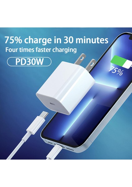 6kr Pd 20W Orijinal Şarj Cihazı iPhone 13 11 12 14 Pro Max Mini Hızlı Şarj Cihazları 14 Artı Xr Xs C Ios USB C Hızlı Şarj Kablosu (Yurt Dışından)