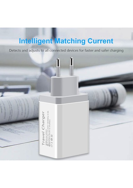 5 V 2.4A USB Hızlı Şarj Cihazı Samsung A50 A30 iPhone 7 8 Huawei P20 Tablet Hızlı Duvar Şarj Cihazı Abd, Ab Tak Adaptörü (Yurt Dışından) fırsatları