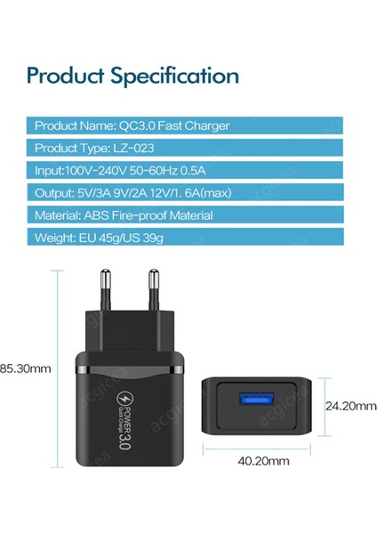 Hızlı Şarj 3.0 USB Şarj Aleti Abd, Ab Duvar Hızlı Şarj Cep Telefonu Tablet Şarj Cihazları iphone x 11 Samsung S7 Huawei Şarj Cihazı (Yurt Dışından) fırsatları