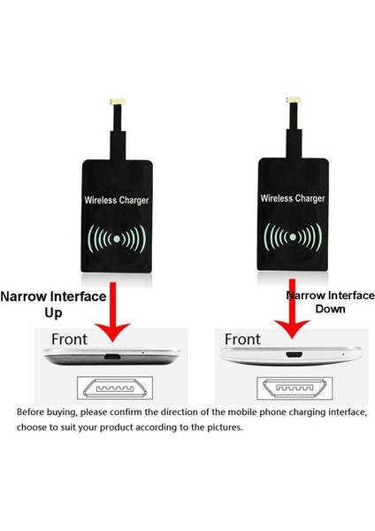 2021 Kablosuz Şarj Adaptörü Desteği Mikro USB Tip C Qi Kablosuz Şarj Aleti Pedi Dock Konnektörü IPhone Android Telefon Alıcısı (Yurt Dışından) modelleri