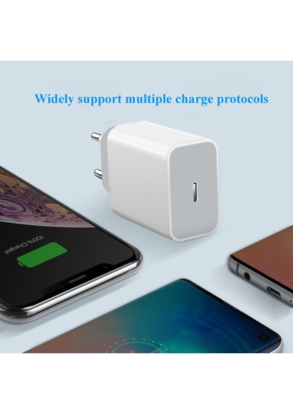 20W USB C Şarj Cihazı Pd Hızlı Şarj Bloğu C Tipi Güç Dağıtımı Duvar Adaptörü iPhone 14 13 12 Pro Max Se 11 7 8 Samsung Galaxy (Yurt Dışından) fiyatları