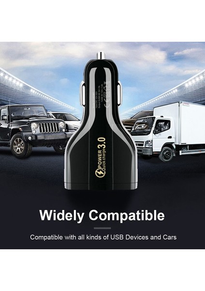 Andwıng Orijinal 3 USB Araç Şarj Cihazı Hızlı Şarj iPhone 12 13 Pro Samsung Xiaomi Redmi Cep Telefonu USB Hızlı Şarj (Yurt Dışından) fırsatları