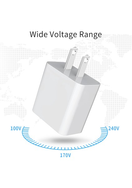 Voxlınk USB Şarj Cihazı 5 V 2.1A Evrensel Taşınabilir Seyahat Duvar Adaptörü iPhone X/8/7 Artı/6 S Artı iPad Pro/hava Samsung Galaxy (Yurt Dışından) modelleri