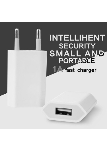Ab Tak USB Duvar Şarj Cihazı Güç Adaptörü 5V 1A Tek USB Bağlantı Noktası Hızlı Şarj iPhone 6 6s 7 8 Artı x Xr Xs 11 Pro Max 5s Se (Yurt Dışından) fiyatları