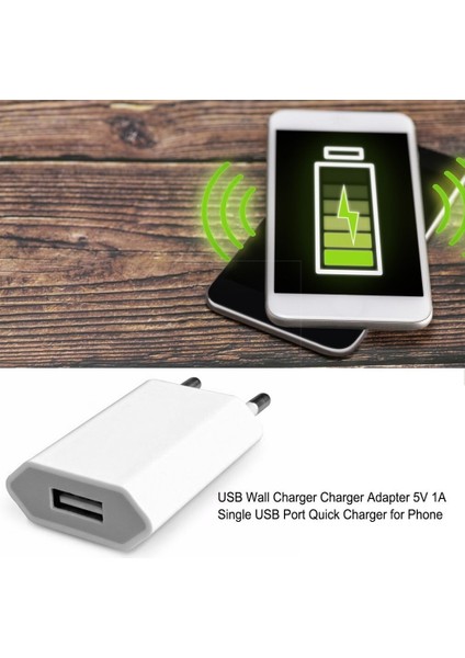 Ab Tak USB Duvar Şarj Cihazı Güç Adaptörü 5V 1A Tek USB Bağlantı Noktası Hızlı Şarj iPhone 6 6s 7 8 Artı x Xr Xs 11 Pro Max 5s Se (Yurt Dışından) fırsatları