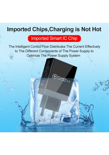 USB Telefon Şarj Cihazı Hızlı Şarj 3.0 Cep Telefonu Şarj Cihazı LED Ekran Ab Duvar Şarj Cihazı iPhone 11 Samsung Şarj Cihazı USB Adaptörleri (Yurt Dışından) modelleri