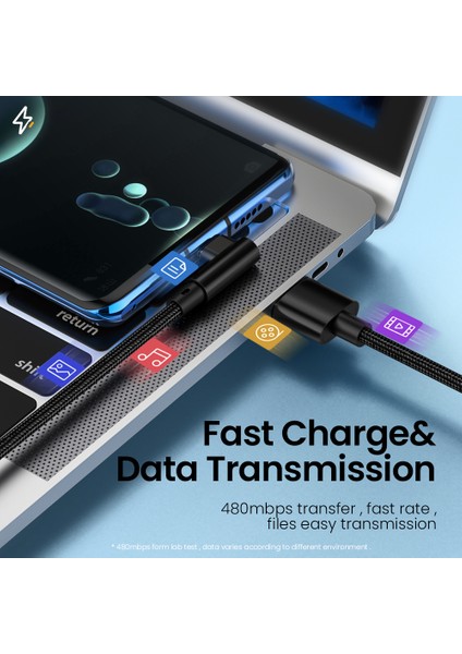 USB C Tipi Kablo 6A 66 W Hızlı Şarj USB C Kablosu Için Huawei Veri Kablosu Şarj Cihazı USB C Tipi Kablo Onur Xiaomi Poco X3 M3 (Yurt Dışından) modelleri