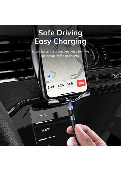 Topk AM59 Manyetik Mikro USB C Tipi Kablo Manyetik Şarj Kablosu iPhone Xiaomi Cep Telefonu Şarj Cihazı Mıknatıs USB Tel Kablosu (Yurt Dışından) fiyatları