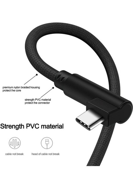 3A Hızlı Telefon Şarj Kablosu Mikro USB Tip C Dirsek Oyun Veri Kablosu Samsung Xiaomi Huawei Için Şarj Aksesuarları (Yurt Dışından) modelleri