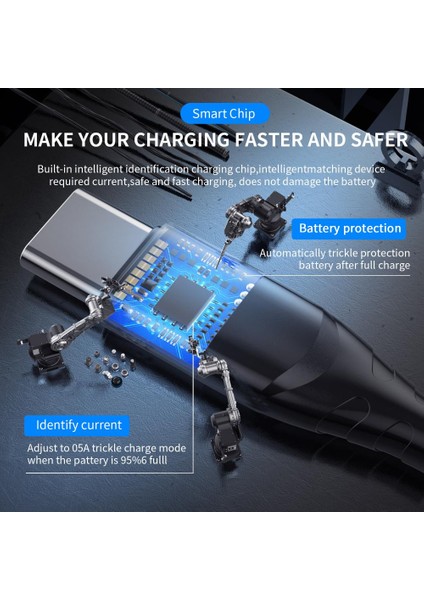 Ryra 540 Manyetik Kablo 3A Hızlı Şarj Mikro USB C Tipi Kablo IPhone Huawei Xiaomi Samsung Veri Şarj Aleti Kablosu MacBook Için (Yurt Dışından) fiyatları