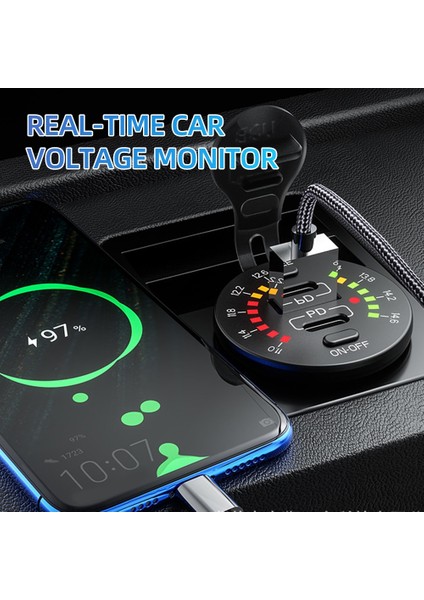 Qc 3.0 18W Çift USB Araç Şarj Cihazı 12V 24V Su Geçirmez USB Pd Çıkışı LED Voltmetre ile Hızlı Şarj Araba Motosiklet Için Açık Kapalı Anahtarı (Yurt Dışından) fiyatları
