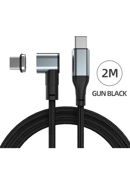 5A 100W Manyetik Kablo, USB C O USB Ype C Hızlı Şarj Pd 10GBPS Hızlı Şarj Ype-C Veri Kablosu, Macbook Pro Huawei Için Uyumlu (Yurt Dışından)