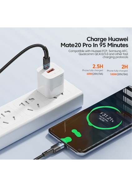 Essager 100 W C C Tipi C Kablosu Usb-C Pd Hızlı Şarj Şarj Kablosu Kablosu Macbook Samsung Xiaomi Tip-C USB C Kablosu 3 M (Yurt Dışından) fiyatları