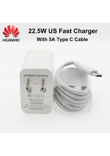 Orijinal Huaweı Hızlı Şarj Cihazı 40W 22.5W Ab Abd Supercharge C Tipi Kablo Huaweı P30 P40 P20 Pro Lite Mate 9 10 Pro Mate 20 V20 (Yurt Dışından) fırsatları