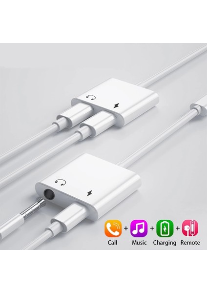 Ilepo Şarj Aleti Ses Adaptador Jak Adaptörü Iphone 7 8X11 Kulaklık Adaptörü Yıldırım 3,5 mm Jack Kulaklık Splitter (Yurt Dışından)