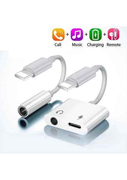 Ilepo Şarj Aleti Ses Adaptador Jak Adaptörü Iphone 7 8X11 Kulaklık Adaptörü Yıldırım 3,5 mm Jack Kulaklık Splitter (Yurt Dışından) modelleri