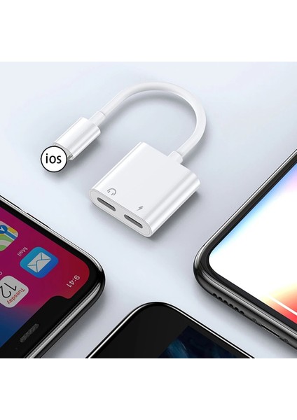 Ilepo Şarj Aleti Ses Adaptador Jak Adaptörü Iphone 7 8X11 Kulaklık Adaptörü Yıldırım 3,5 mm Jack Kulaklık Splitter (Yurt Dışından) fırsatları