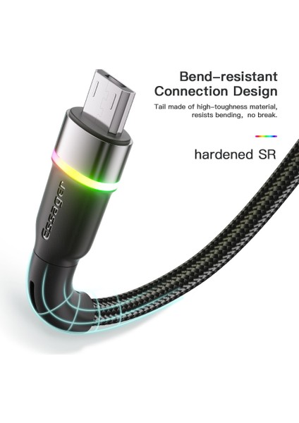 Essager Mikro USB Kablosu Hızlı Şarj Veri Kablosu Tel Xiaomi Mi Redmi Realme 12 11 10 Huawei Samsung Telefon Şarj Kablosu Kablosu (Yurt Dışından) fiyatları