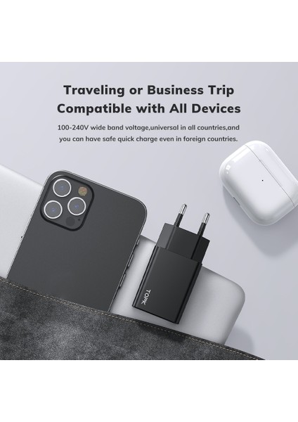 Topk B25 5 V 2A USB Şarj Aleti iPhone x 11 8 Hızlı Duvar Şarj Cihazı Ab Abd Adaptörü Cep Telefonu Şarj Cihazı Samsung S10 Huawei Xiaomi (Yurt Dışından) indirimleri