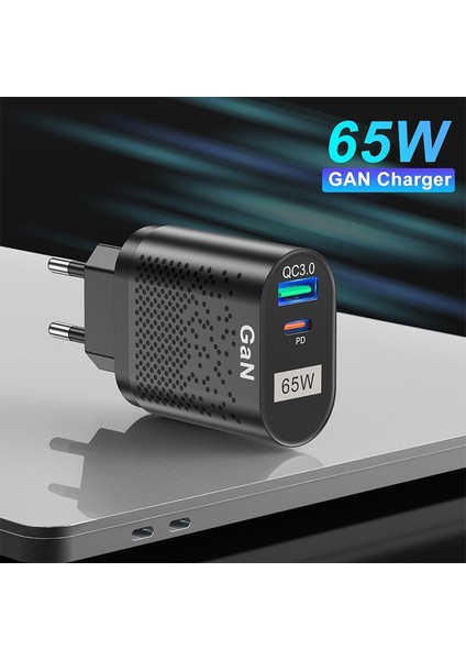 MacBook Dizüstü Bilgisayar Için 65W Gan Hızlı Şarj Adaptörü Tip C Pd Hızlı Şarj Cihazı Kore Ab Abd Ingiltere Fiş Adaptörü iPhone 13 Xiaomi Huawei Için (Yurt Dışından) fırsatları