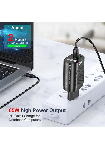 MacBook Dizüstü Bilgisayar Için 65W Gan Hızlı Şarj Adaptörü Tip C Pd Hızlı Şarj Cihazı Kore Ab Abd Ingiltere Fiş Adaptörü iPhone 13 Xiaomi Huawei Için (Yurt Dışından) indirimleri