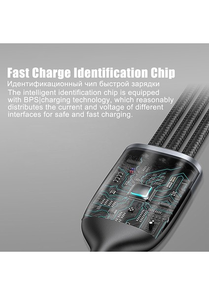 3in1 USB C Tipi C Kablo iPhone 14 13 12 Pro Max Hızlı Şarj Samsung Huawei Xiaomi Android Telefon Şarj Cihazı Veri Kablosu (Yurt Dışından) fırsatları
