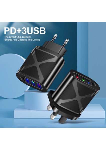 48W Şarj Adaptörü USB Şarj Cihazı USB C Hızlı Şarj Cihazı iPhone 13 14 Pro Max iPad Air Xiaomi Samsung Huawei Tip-C Şarj Kablosu (Yurt Dışından) fiyatları