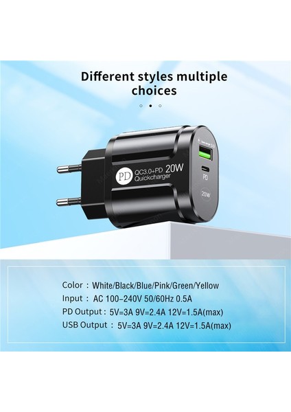 Telefon Şarj Cihazı 20W Hızlı Şarj Pd USB Tip C Şarj Cihazı Hızlı Şarj Cihazı 3.0 Ab/abd Tak Duvar Şarj Cihazı Iphone Samsung Xiaomi Huawei Için (Yurt Dışından) indirimleri