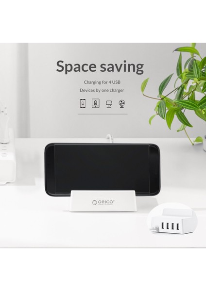 Orıco USB Şarj Aleti 4 Portlu Masaüstü Akıllı Şarj Cihazı Tutucu Telefon/tablet Tutucu iPhone Samsung Xiaomi Huaweı Akıllı Telefon (Yurt Dışından) fiyatları