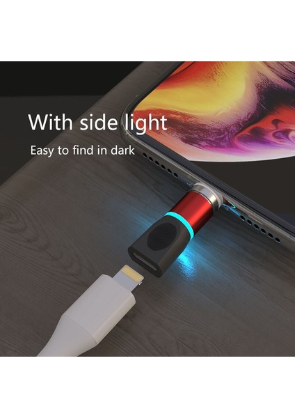 Candyeic USB Typec Manyetik Şarj Adaptörü Samsung Galaxy S20 Ultra Adaptör USB C Şarj Cihazı Oppo Ace2 Mıknatıs USB Adaptörü (Yurt Dışından) fiyatları