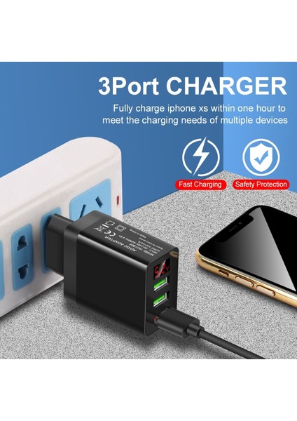 Hızlı Şarj Cihazı 3.0 USB Şarj Cihazı Iphone 12 Samsung Note 10 Artı Ab Tak Duvar Cep Telefonu Şarj Adaptörü Hızlı Şarj Adaptörü (Yurt Dışından) modelleri